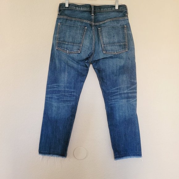 Vince Denim Womens High Rise Crop Jean Size 27 Button Fly Raw Hem - Picture 7 of 7